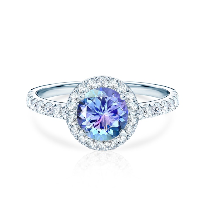 This is Love eljegyzési gyűrű: fehérarany és tanzanit