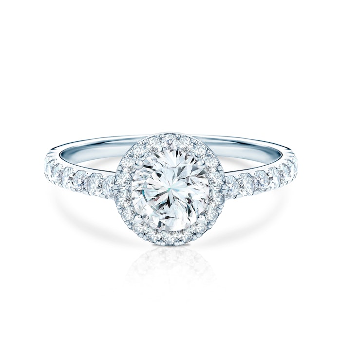 This is Love eljegyzési gyűrű: fehérarany fehér zafírral