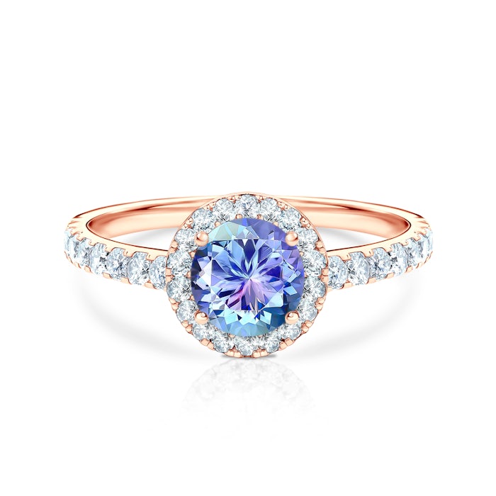 This is Love eljegyzési gyűrű: rózsaarany és tanzanit