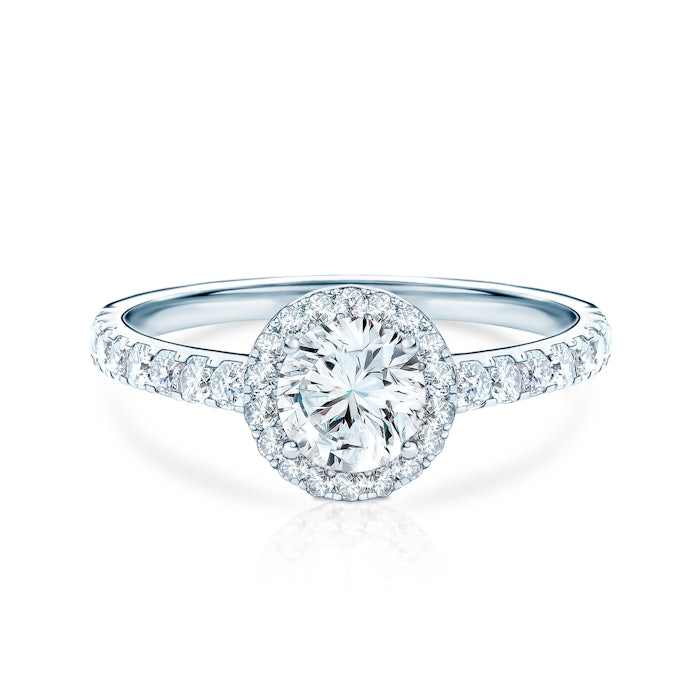 This is Love eljegyzési gyűrű: fehérarany fehér zafírral