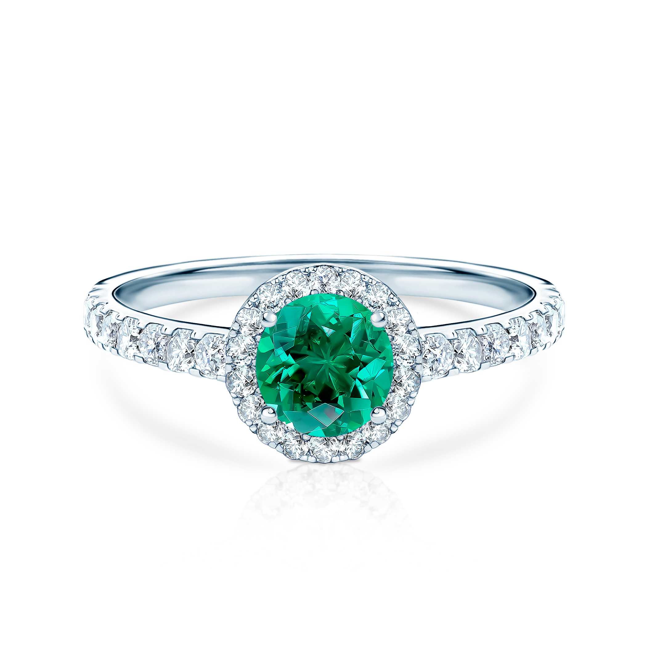 Δαχτυλίδι αρραβώνων This Is Love: λευκός χρυσός, σμαράγδι