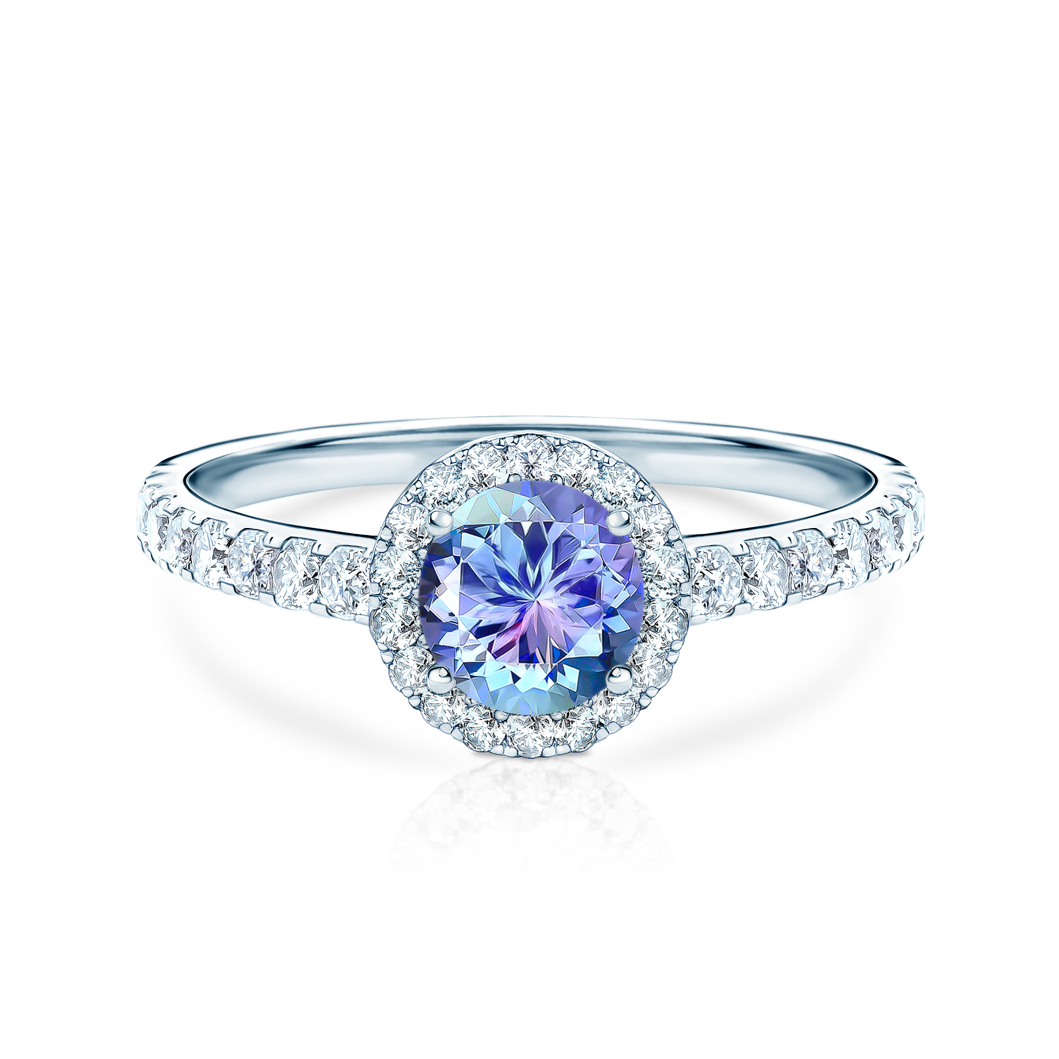 Δαχτυλίδι αρραβώνων This Is Love: λευκός χρυσός, τανζανίτης