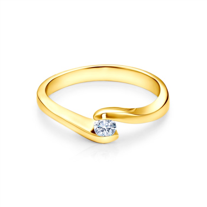 SAVICKI eljegyzési gyűrű: arany és gyémánt