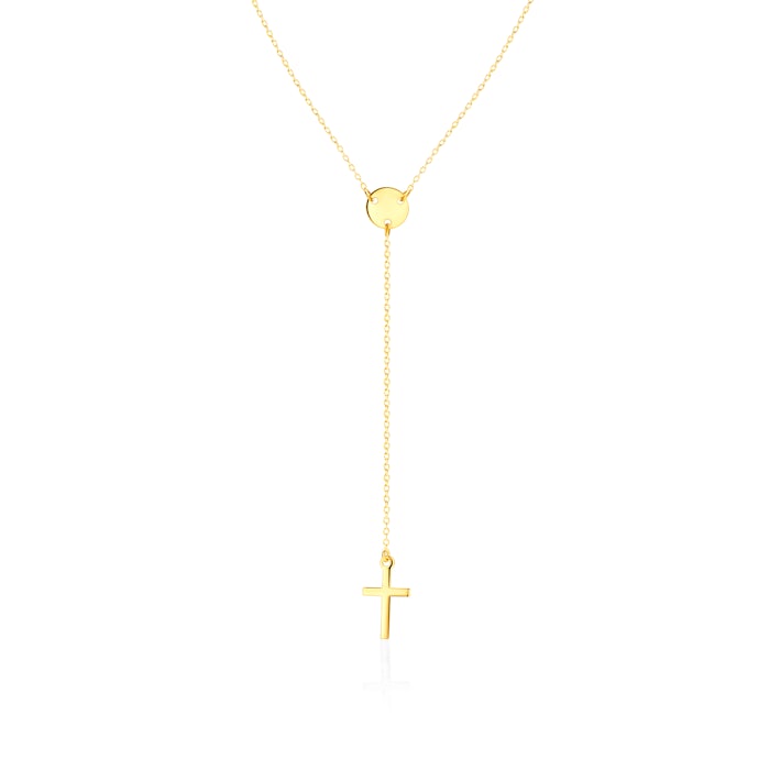 Savicki nyaklánc kereszttel: aranyozott ezüst