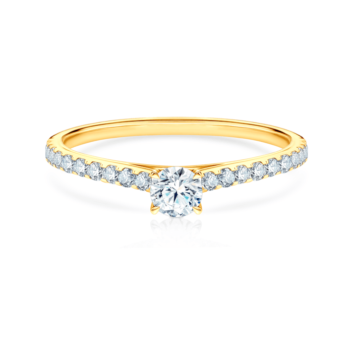 Share Your Love eljegyzési gyűrű: arany és gyémánt