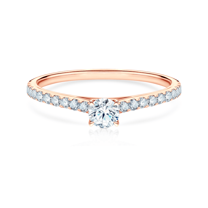 Share Your Love eljegyzési gyűrű: rózsaarany és gyémánt