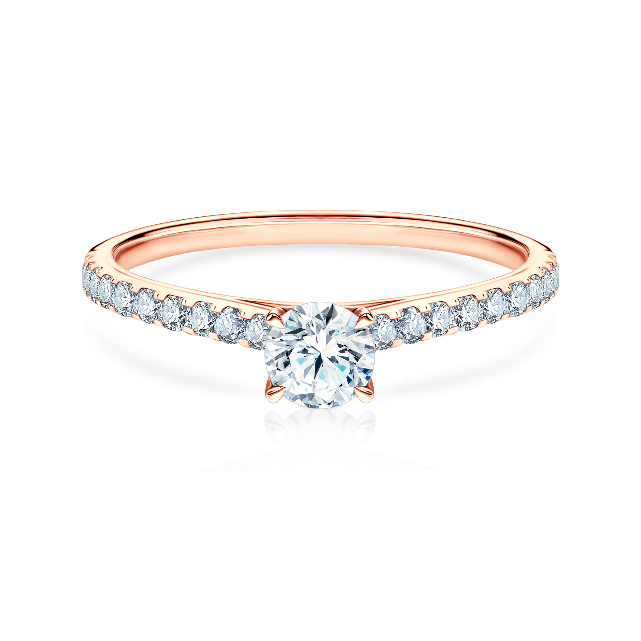 Verlobungsring Share Your Love: Roségold, Diamant