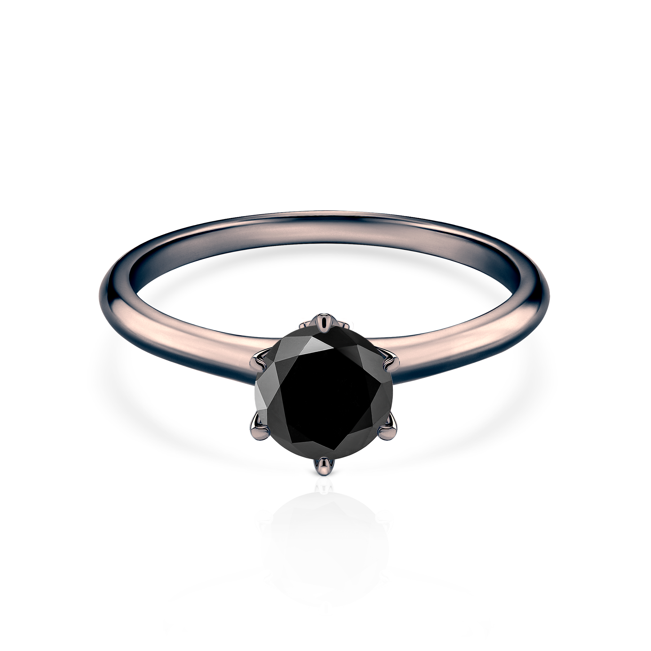 Δαχτυλίδι αρραβώνων The Journey: μαύρος χρυσός, μαύρο διαμάντι