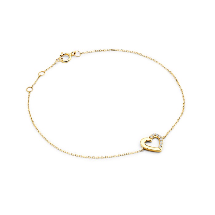 SAVICKI karkötő - szív: arany és gyémántok