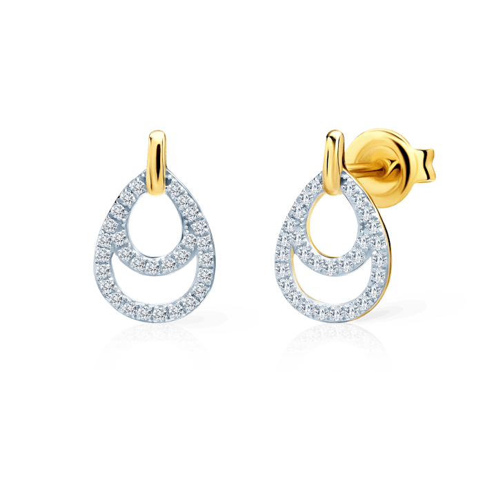 SAVICKI fülbevaló: arany és gyémántok