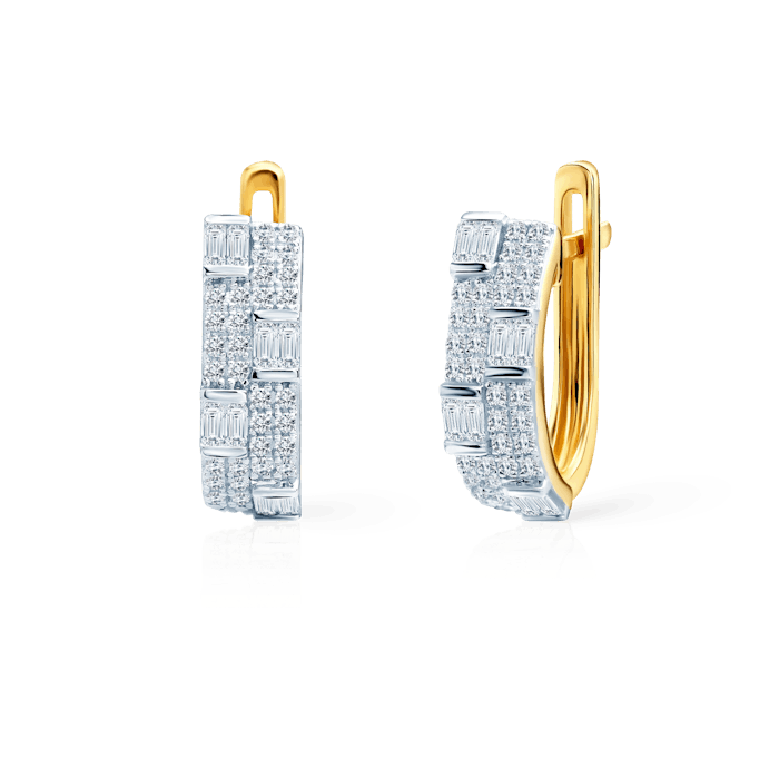 SAVICKI fülbevaló: arany és gyémántok