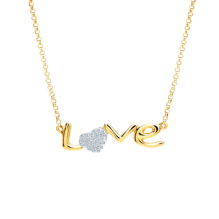 SAVICKI nyaklánc szívvel: arany és gyémántok