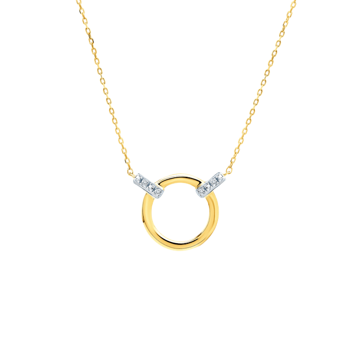 SAVICKI körös nyaklánc: arany és gyémántok