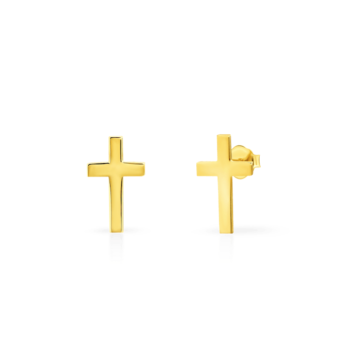 SAVICKI keresztes fülbevaló: aranyozott ezüst