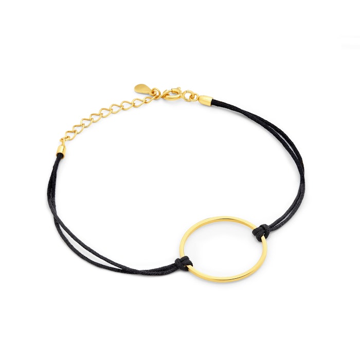 SAVICKI karikás karkötő: aranyozott ezüst