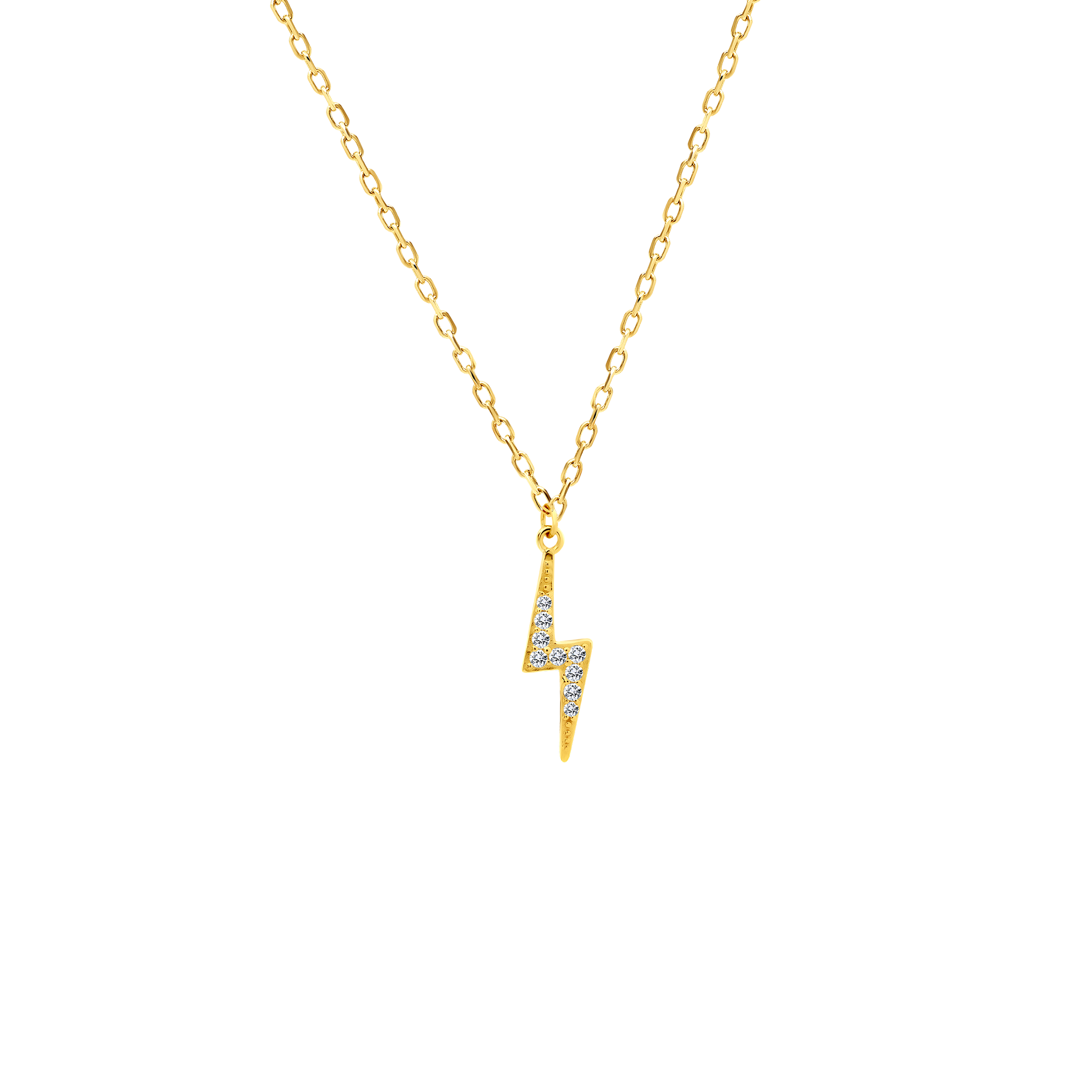 SAVICKI villámos nyaklánc: aranyozott ezüst és cirkónia