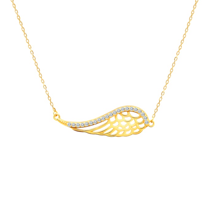 Браслет крило «знаменитість» Savicki: срібло позолочене, цирконій