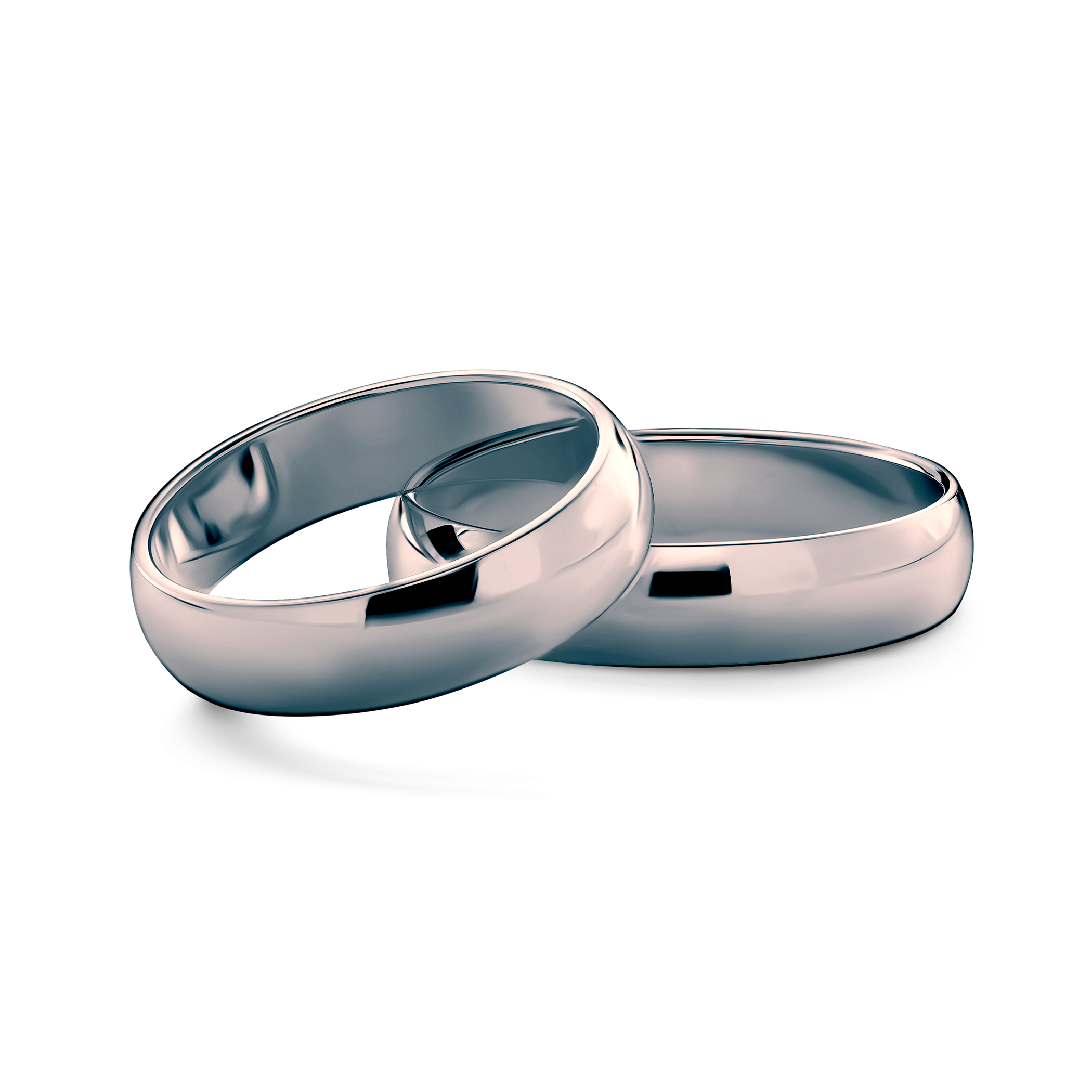 Vjenčano prstenje: crno zlato, poluokruglo, 5 mm