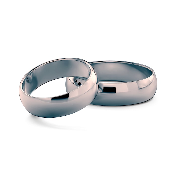 Esküvői karikagyűrűk: fekete arany, félkör, 6 mm