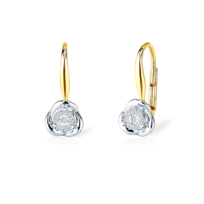 SAVICKI fülbevaló: arany és gyémántok