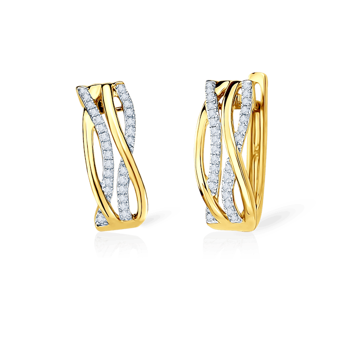 SAVICKI fülbevaló: arany és gyémántok