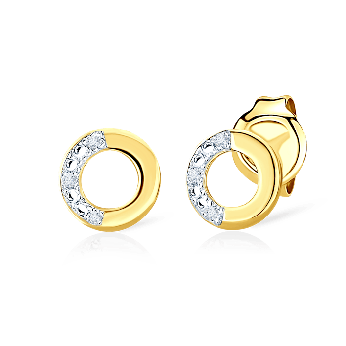 SAVICKI fülbevaló: arany és gyémántok