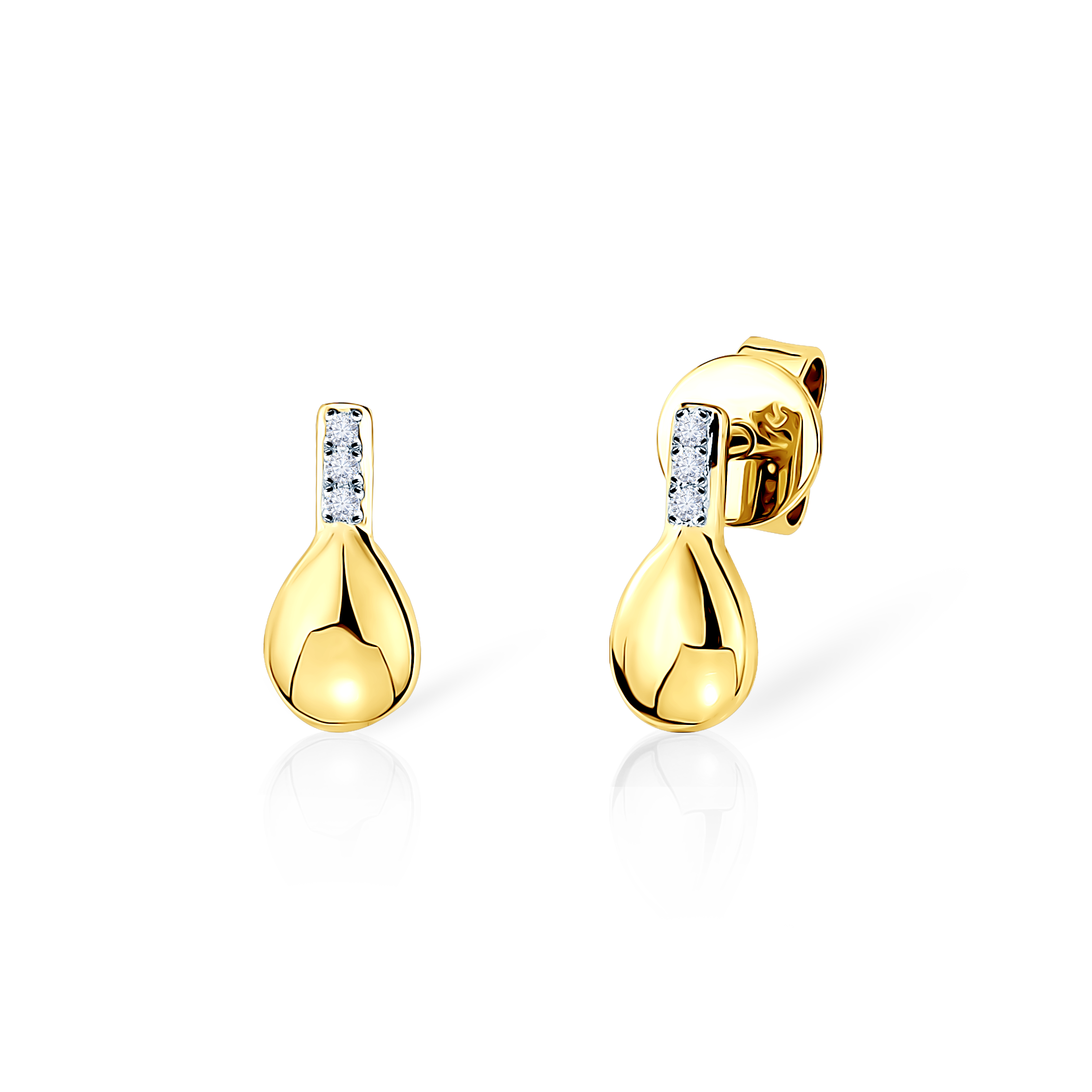 Cercei SAVICKI: aur, diamante