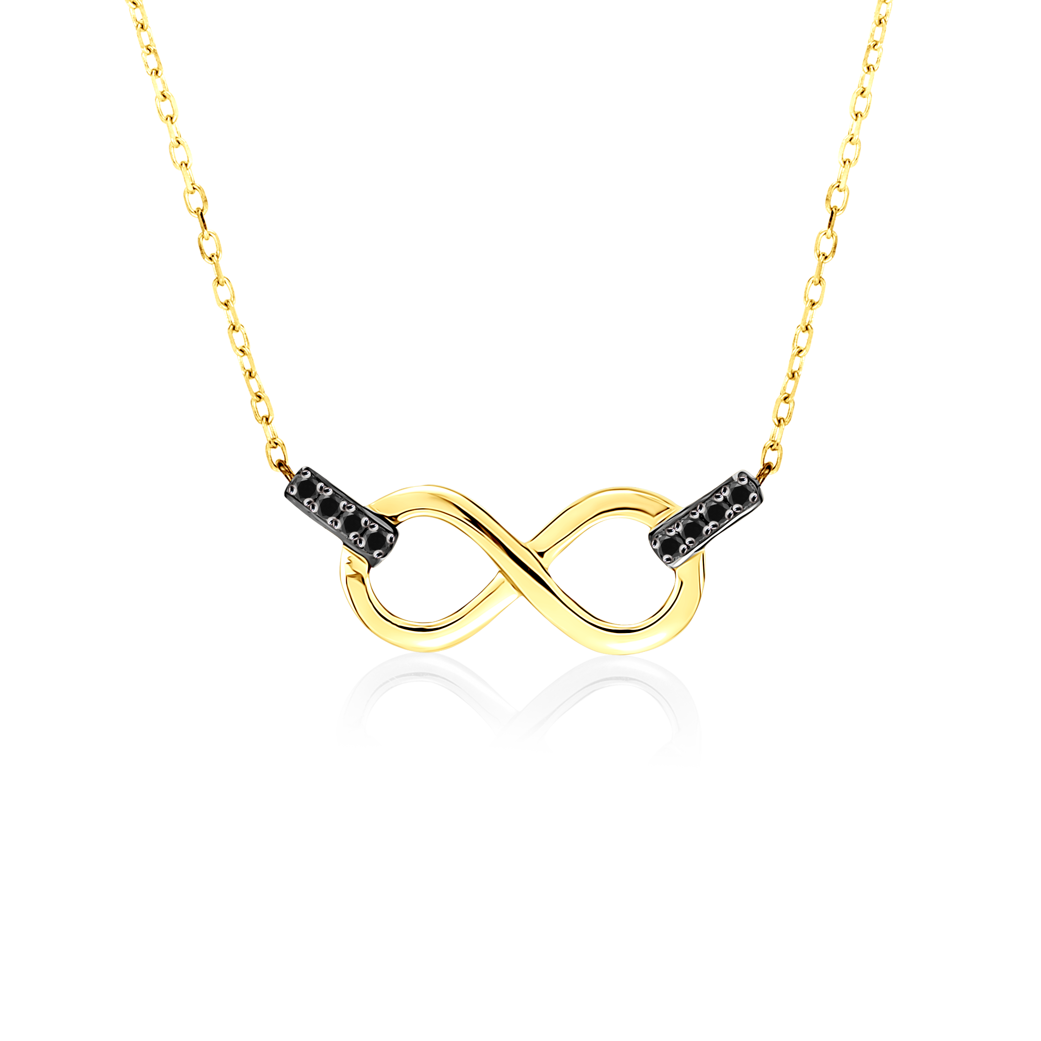 Colier SAVICKI: aur, diamante negre