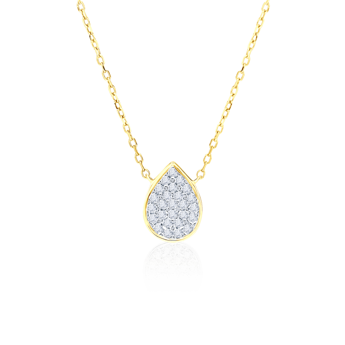 SAVICKI nyaklánc - könnyek: arany és gyémántok