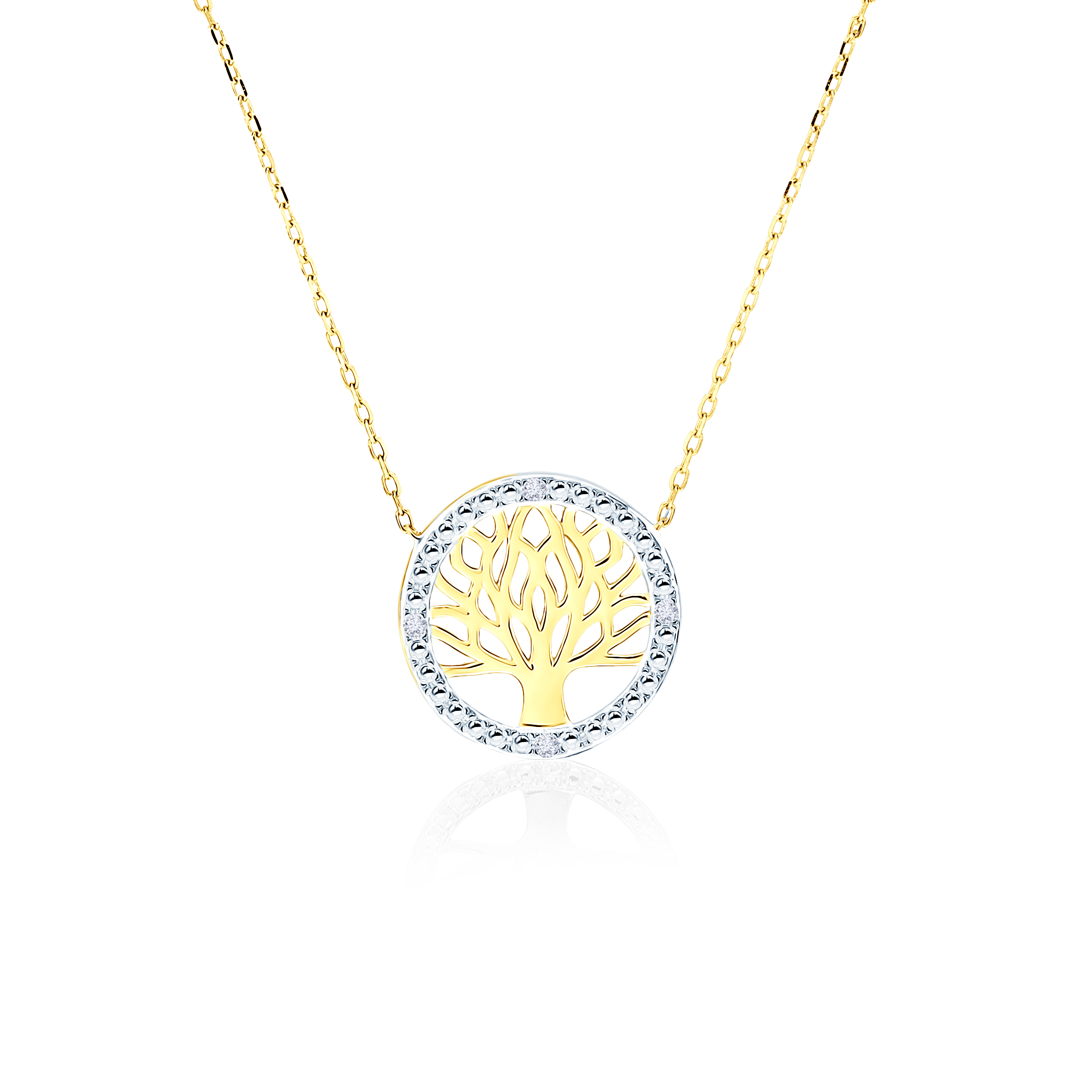 Κολιέ SAVICKI Δέντρο της Ζωής: χρυσό, διαμάντια