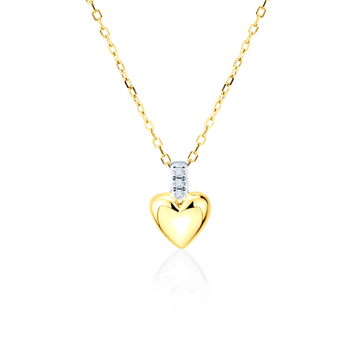 SAVICKI nyaklánc szívvel: arany és gyémántok