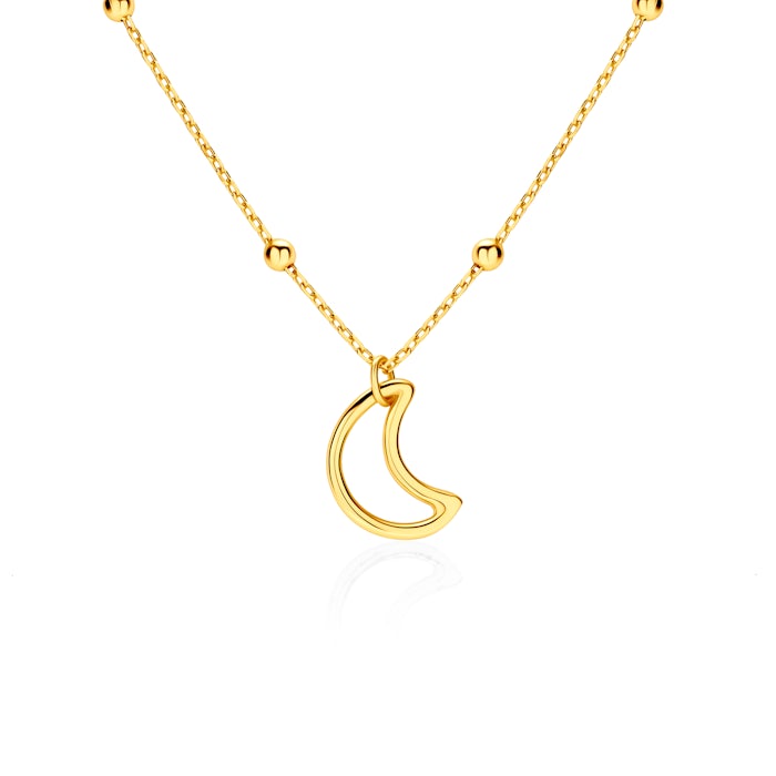 Намисто Місяць Savicki: срібло позолочене