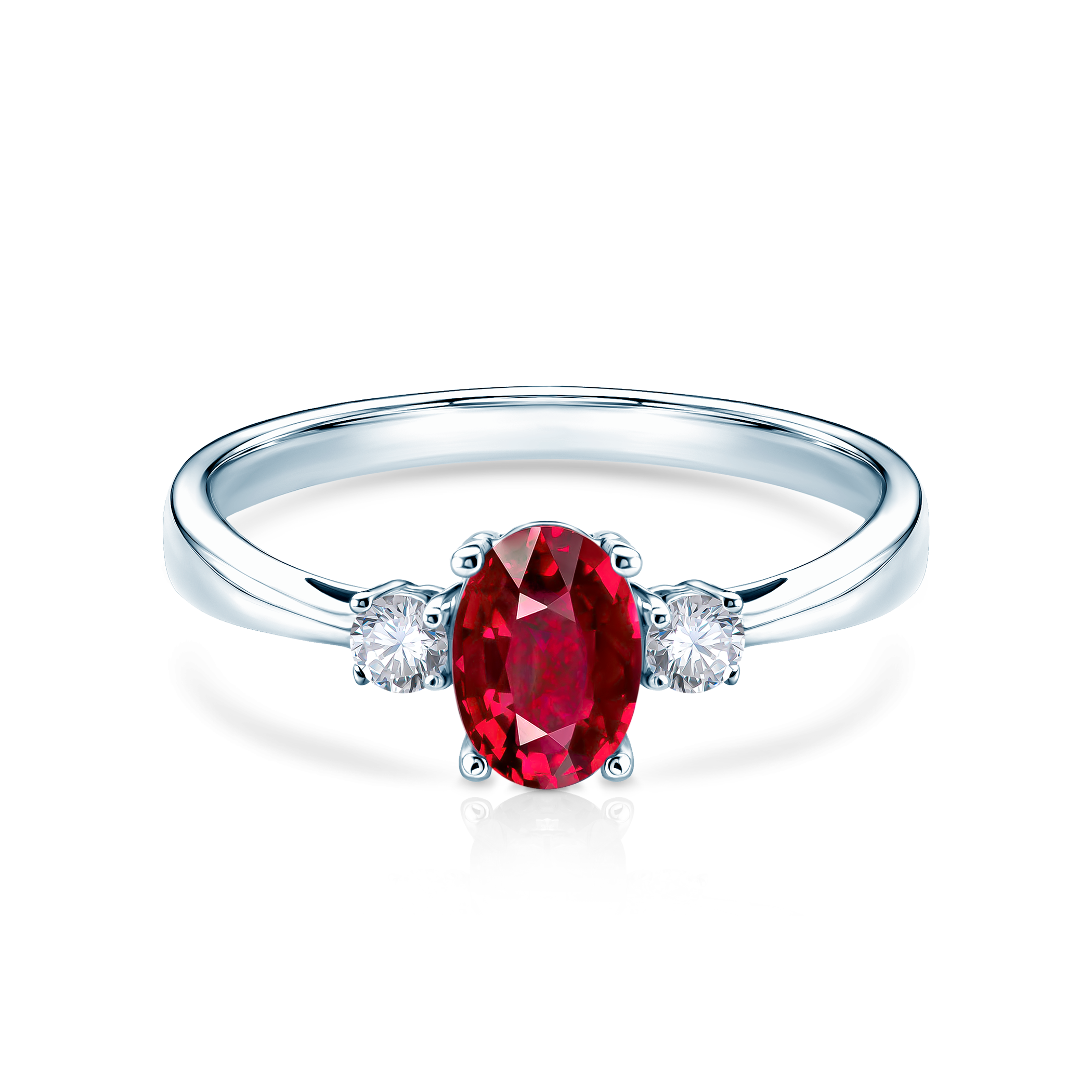 Ring Red Passion: Weißgold, Rubin