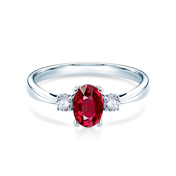 Red Passion gyűrű: fehérarany és rubin