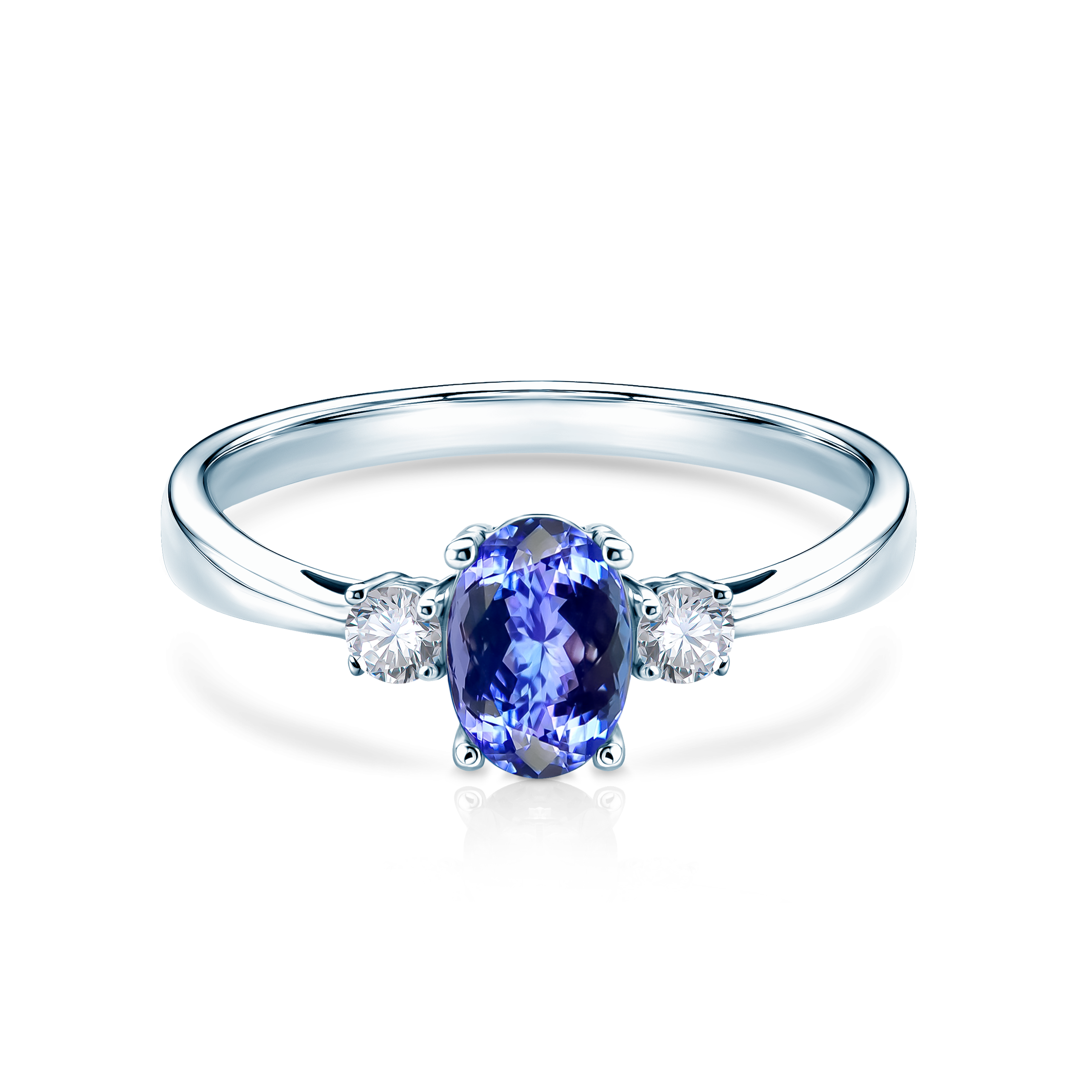 Ring Blue Lagoon: Weißgold, Tansanit