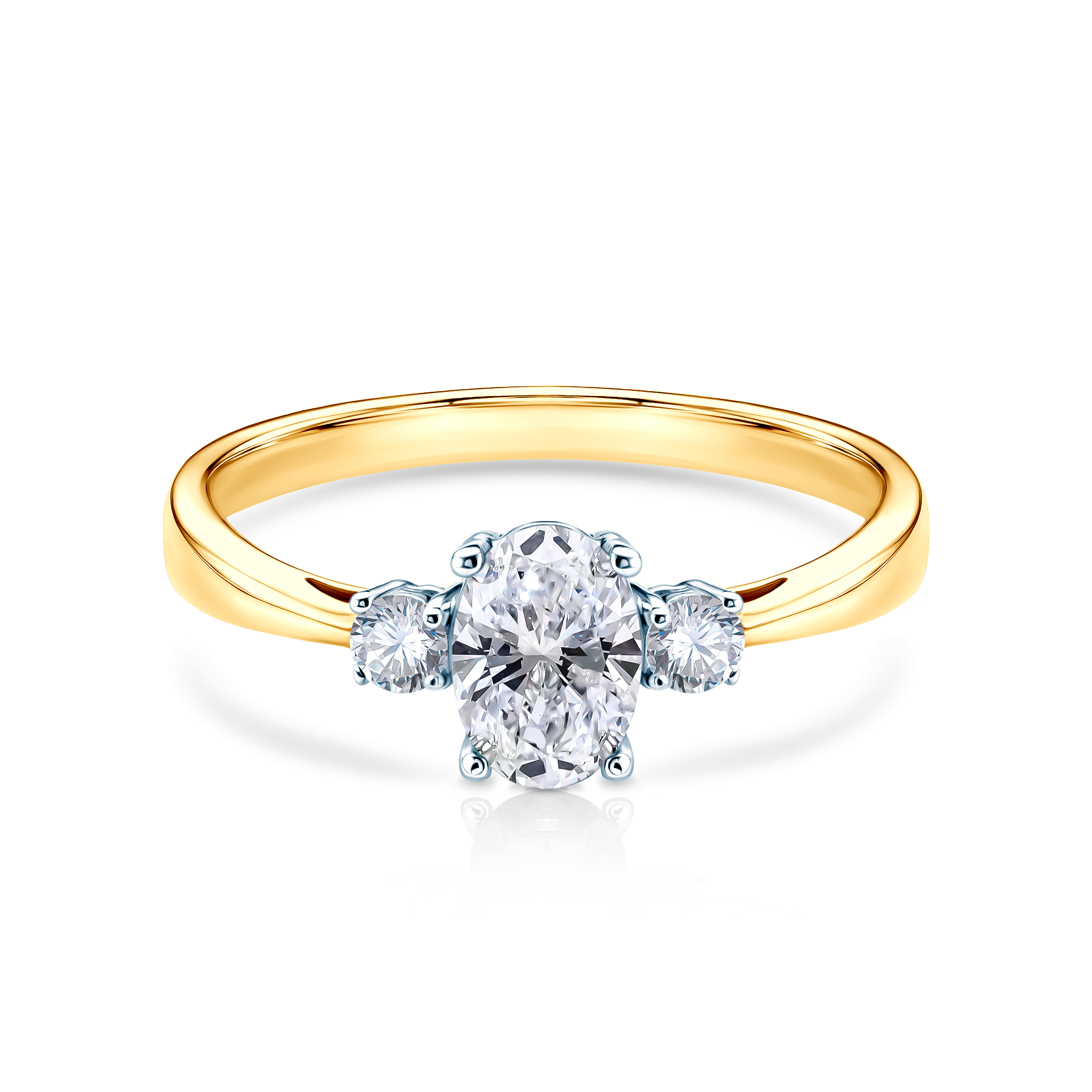 Zaručnički prsten Classical Inspiration: dvobojno zlato, dijamanti