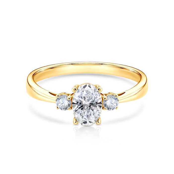 Classical Inspiration eljegyzési gyűrű: arany és gyémántok