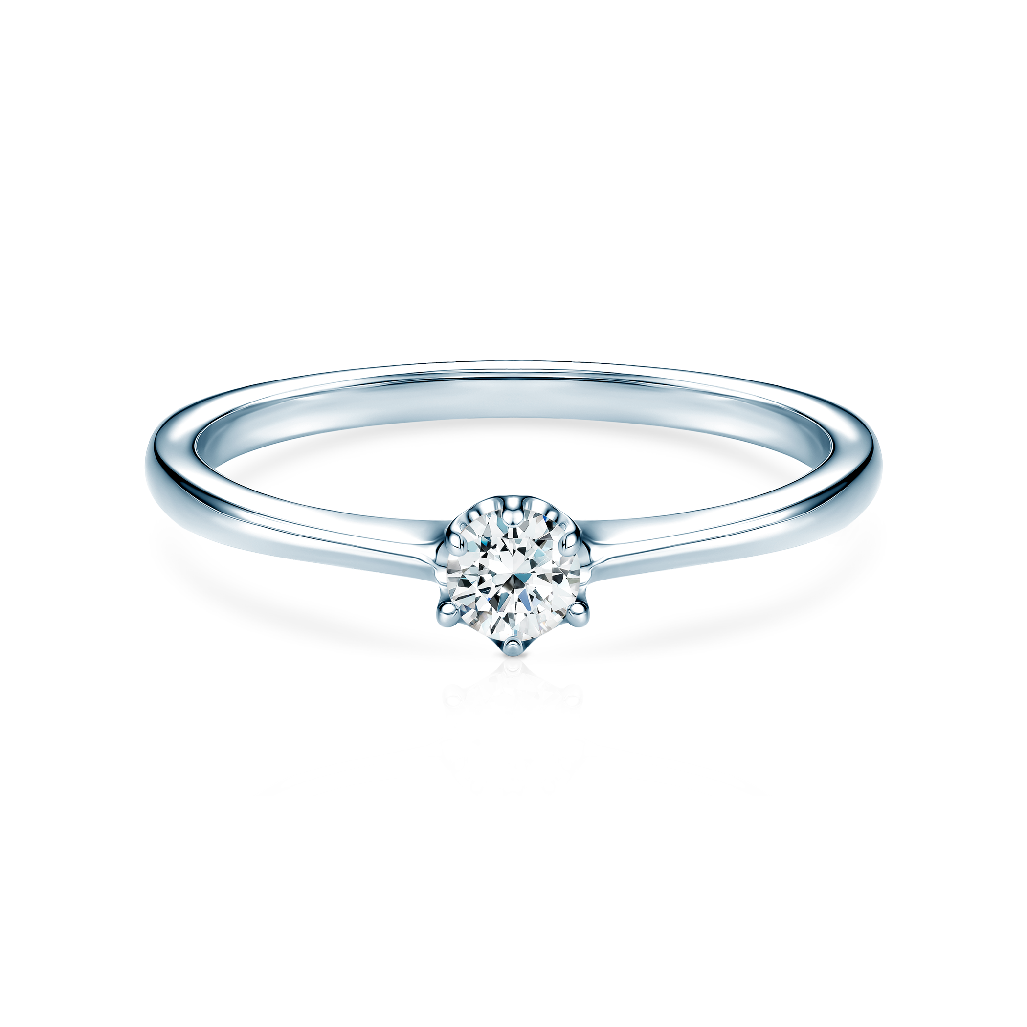 Δαχτυλίδι αρραβώνων Triumph of Love: λευκός χρυσός, διαμάντι