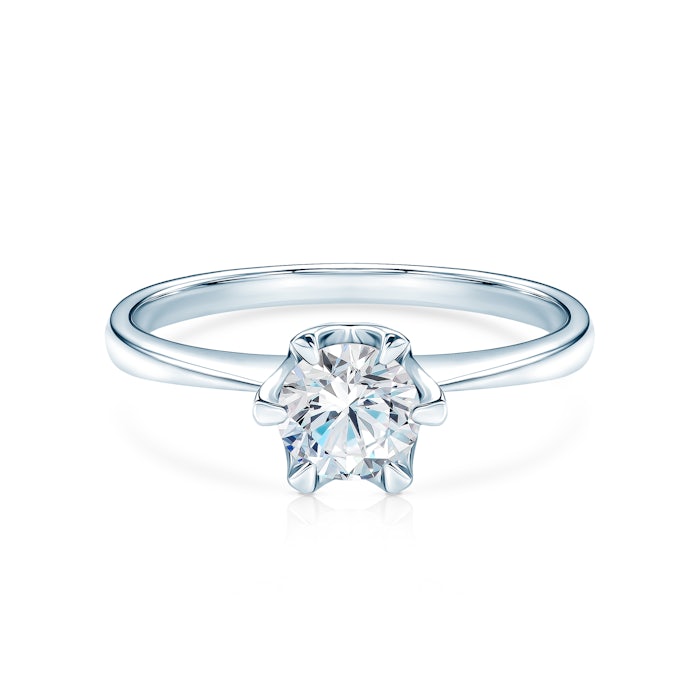 Каблучка для заручин Triumph of Love: біле золото, діамант