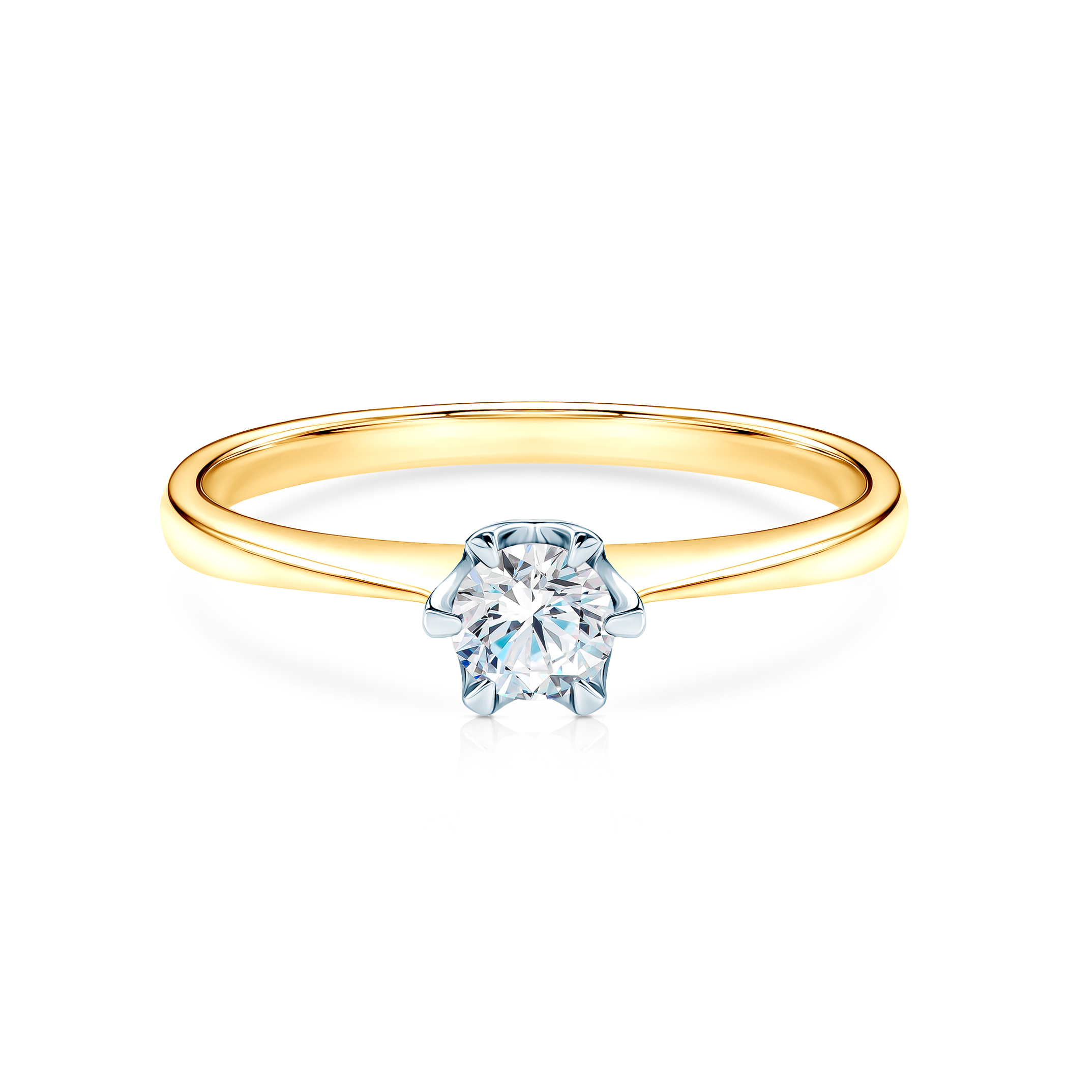 Годежен пръстен Triumph of Love: двуцветно злато, диамант