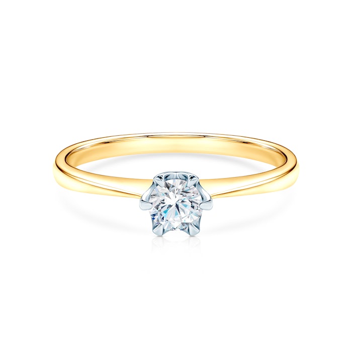 Triumph of Love eljegyzési gyűrű: kétszínű arany és gyémánt