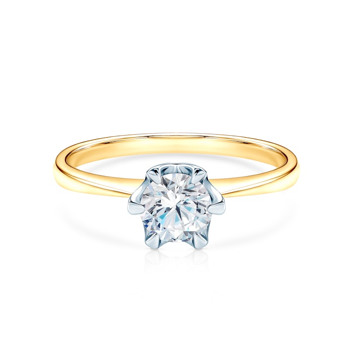 Triumph of Love eljegyzési gyűrű: kétszínű arany és gyémánt