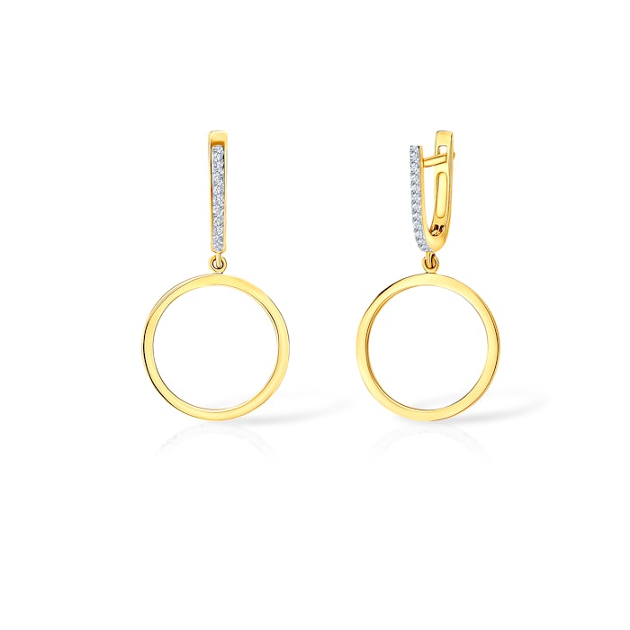 SAVICKI fülbevaló: arany és gyémántok