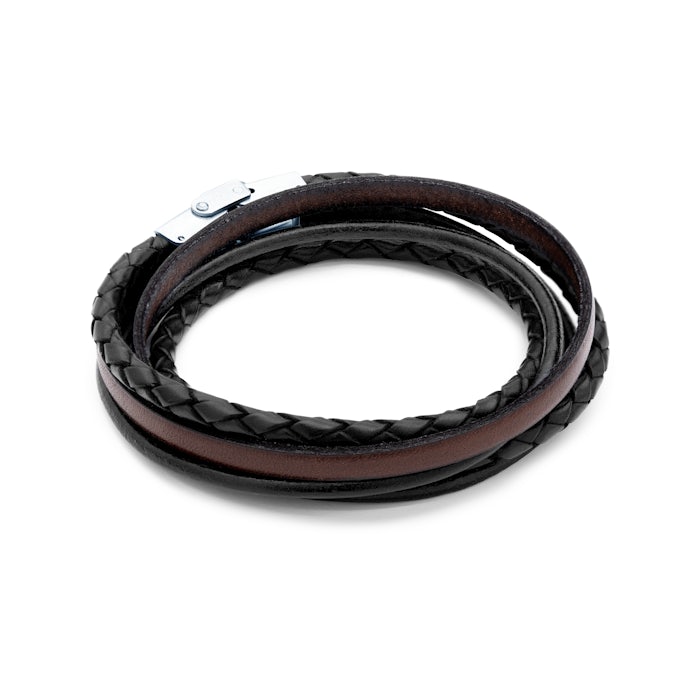 Savicki férfi karkötő: bőr, pánt
