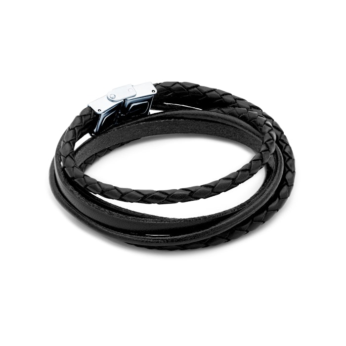 Savicki férfi karkötő: bőr, pánt