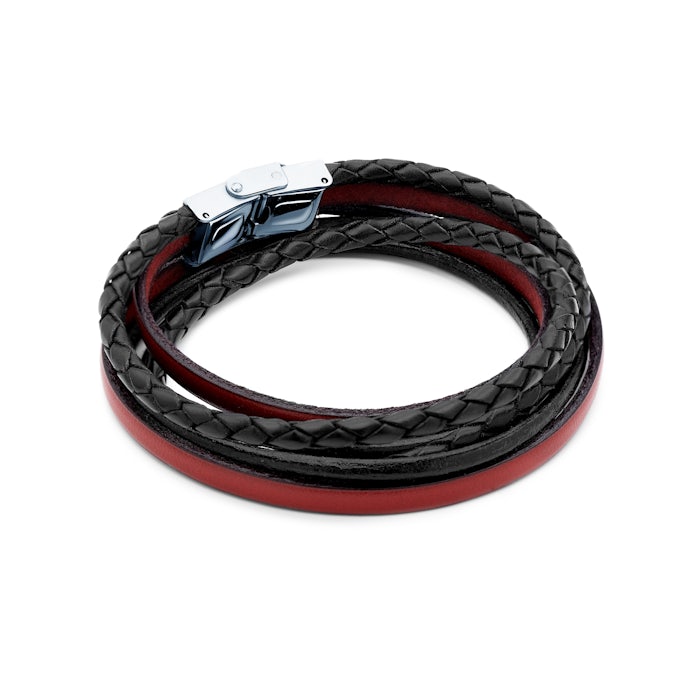 Savicki férfi karkötő: bőr, pánt