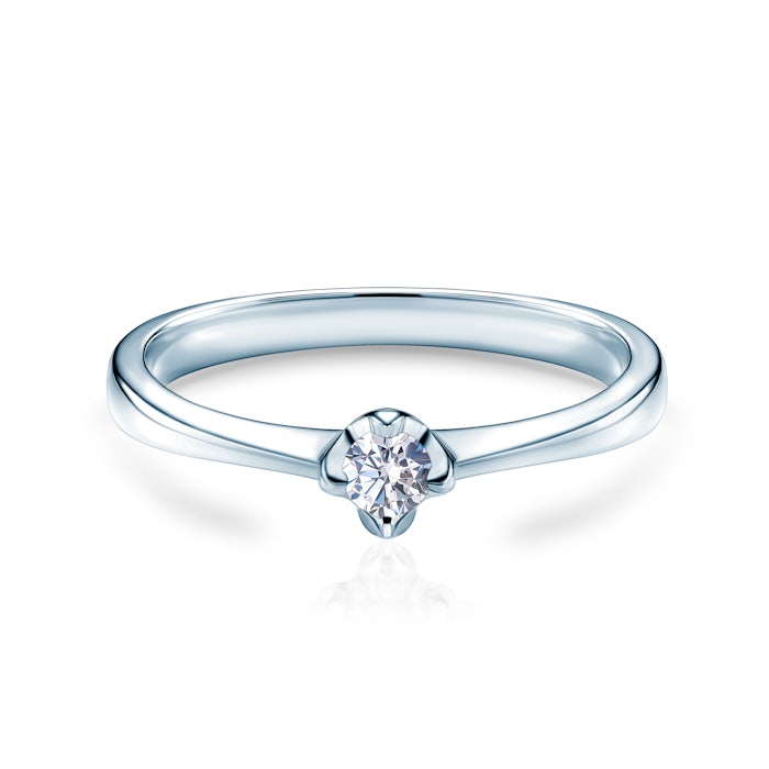 SAVICKI eljegyzési gyűrű: fehérarany és gyémánt