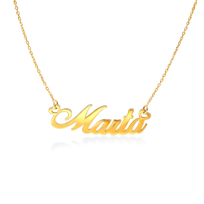 Намисто ім'я Marta: жовте золото