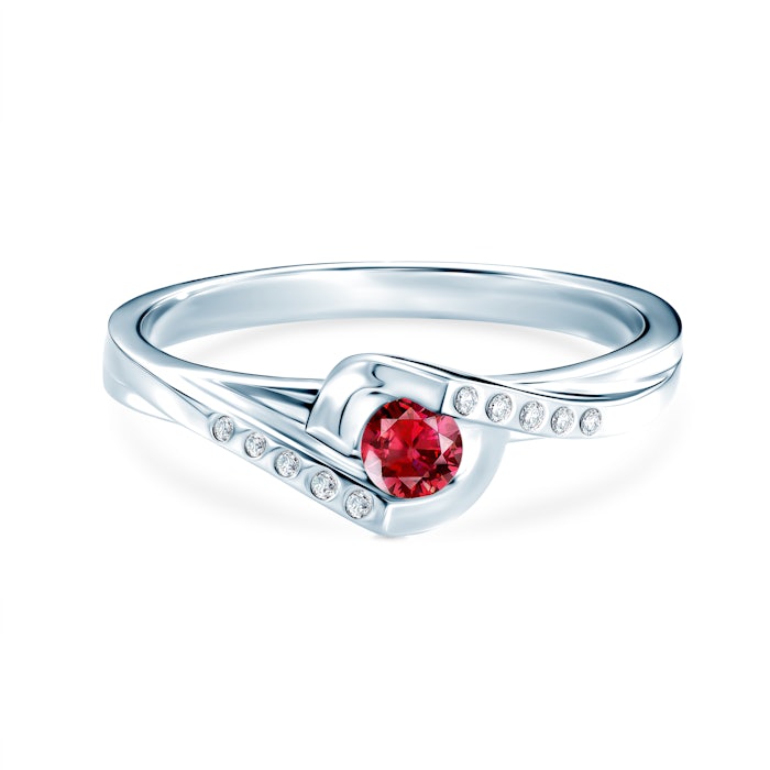 Red Passion gyűrű: fehérarany és rubin