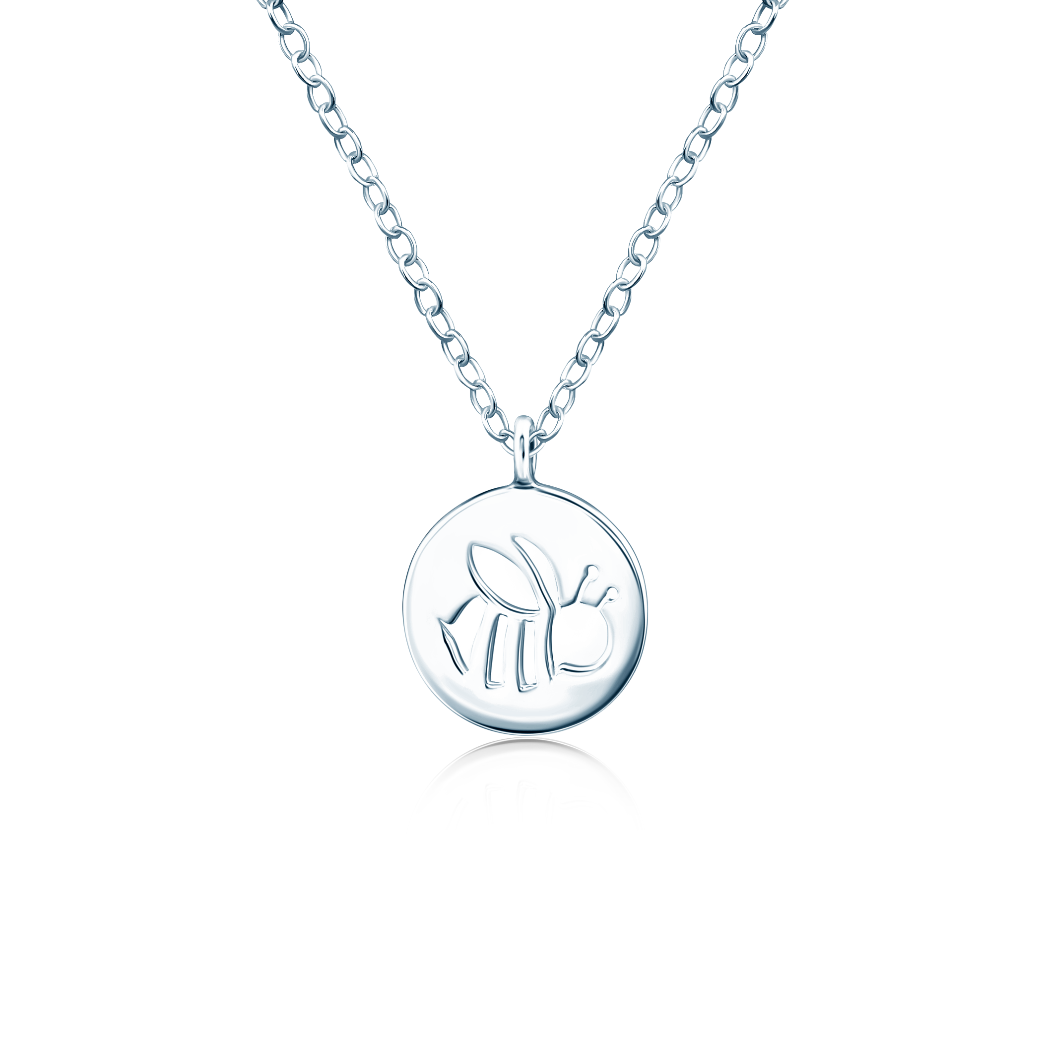 Halskette Kette mit Anhänger  Biene Savicki: Silber